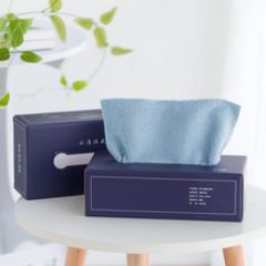 跨境盒装超细纤维毛巾布厨房家务洗碗去油污一次性抽取式抹布